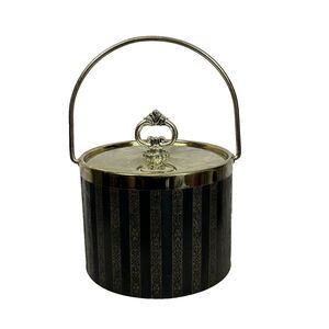 Vintage Gambles Ice Bucket Gold Tone‎ Hollywood Regency 70s Barware